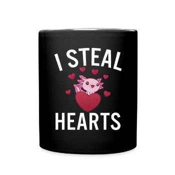 Axolotl Liebhaber Geschenke - Tasse einfarbig - Schwarz - Vorne