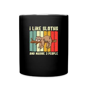 Paresseux Dire Humour Drôle Sarcasme Paresseux Paresseux - Mug uni - noir - Devant