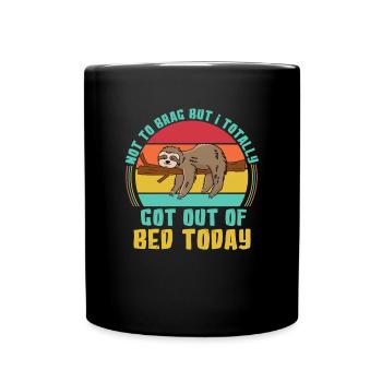 Paresseux Dire Humour Drôle Sarcasme Paresseux Paresseux - Mug uni - noir - Devant