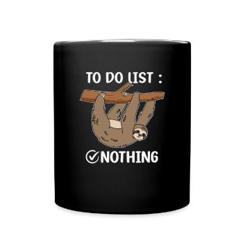 Paresseux Dire Humour Drôle Sarcasme Paresseux Paresseux - Mug uni - noir - Devant