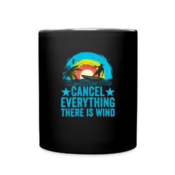 Kitesurfing Kiteboarding Kite Surfer Kitesurfer - Full Colour Mug - black - Front