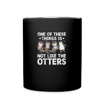 Otter - Full Colour Mug - black - Front