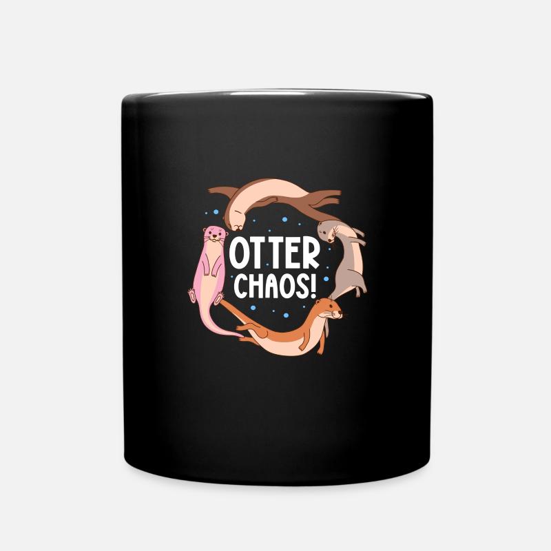 Otter Sea Otter Otter Gift - Full Colour Mug - black
