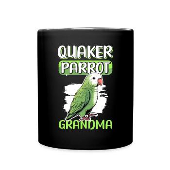 Moine Perruche Perroquets Grand-mère Cadeau - Mug uni - noir - Devant
