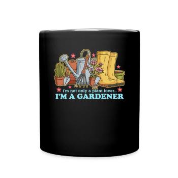 Garten Gärtner Hobbygärtner Gartenarbeit Geschenk - Tasse einfarbig - Schwarz - Vorne