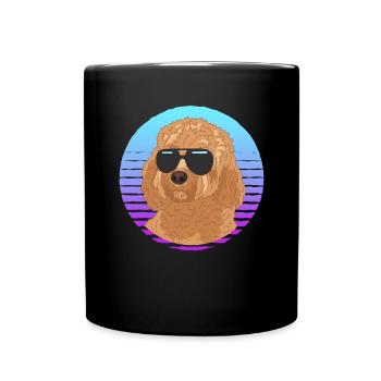 Cavapoo Dogs Cavoodle Dog Owner Gift - Full Colour Mug - black - Front