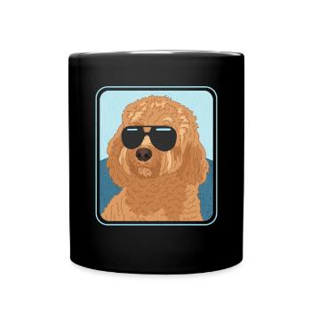 Cavapoo Dogs Dog Owners Cavoodle Gift - Full Colour Mug - black - Front