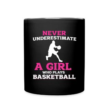Basketball - Tasse einfarbig - Schwarz - Vorne