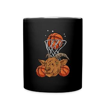 Basketball - Tasse einfarbig - Schwarz - Vorne