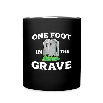 One Leg Joke Humor Gift - Full Colour Mug - black - Front