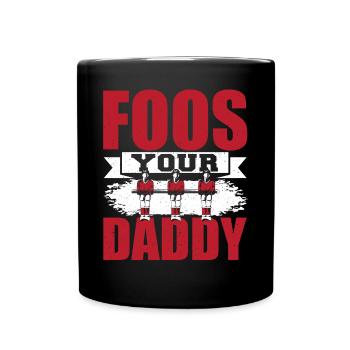 Joueur de baby-foot Hommes Football de table Drôle Foos Votre D - Mug uni - noir - Devant