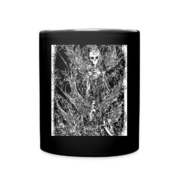 Fairycore Ästhetik Grunge Skelett Fee Goth G - Tasse einfarbig - Schwarz - Vorne