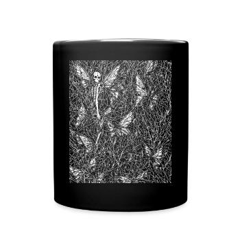 Fairycore Ästhetik Skelett Fee Goth Gothic G - Tasse einfarbig - Schwarz - Vorne