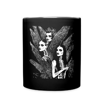 Fairycore Ästhetik Grunge Skelett Fee Goth G - Tasse einfarbig - Schwarz - Vorne