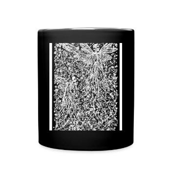 Fairycore Ästhetik Skelett Fee Goth Gothic G - Tasse einfarbig - Schwarz - Vorne