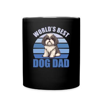 Le meilleur chien du monde papa mignon Shih Tzu - Mug uni - noir - Devant