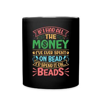 Beading Designs for Beader. - Full Colour Mug - black - Front