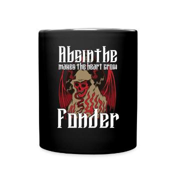 Satan Beelzebub Teufel Gothic Pentagram Mystisch - Tasse einfarbig - Schwarz - Vorne