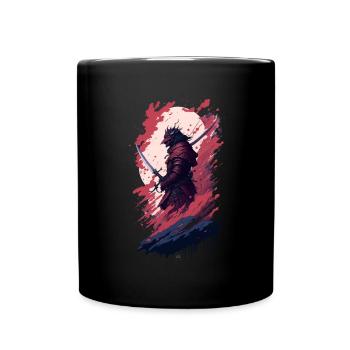 Shadow Samurai: Colorful Chaos Unleashed - Tasse einfarbig - Schwarz - Vorne