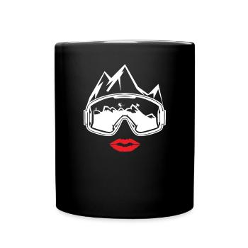 Ski accessories for skiers - Full Colour Mug - black - Front