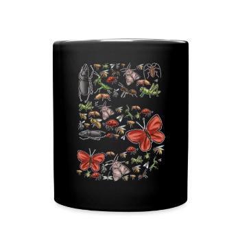 Collectionneurs d’insectes, insectes, amateurs de coléoptères, entomologistes - Mug uni - noir - Devant