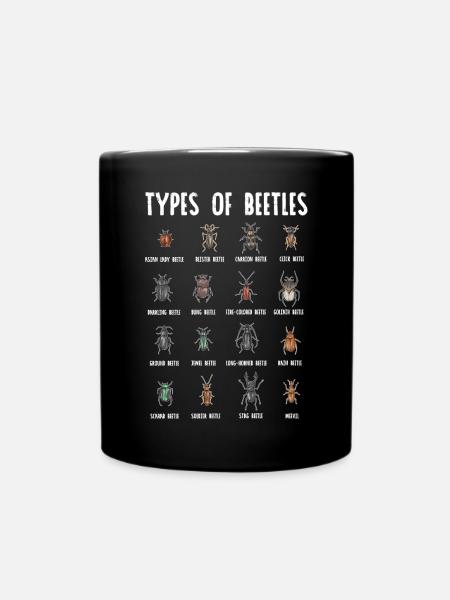 Insect collectors, insects, beetle lovers, entomologists - Full Colour Mug - black