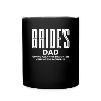 Père De La Chemise de la mariée Cadeau Père de mariage - Mug uni - noir - Devant