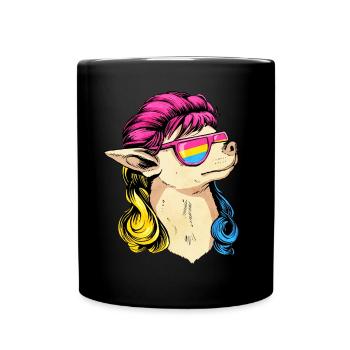 Pansexual Pride Pan Flag Mullet Chihuahua Dog - Mug uni - noir - Devant
