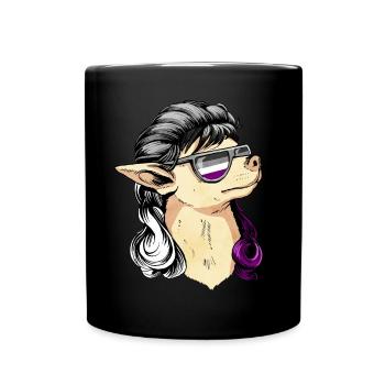 Asexual Pride Ace Flag Mullet Chihuahua Dog S - Mug uni - noir - Devant