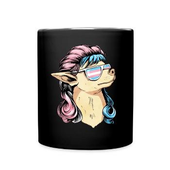 Fierté transgenre Drapeau trans Mullet Chihuahua Hu - Mug uni - noir - Devant