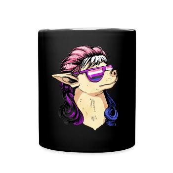 Genre Fluid Pride Flag Mullet Chihuahua Hun - Mug uni - noir - Devant