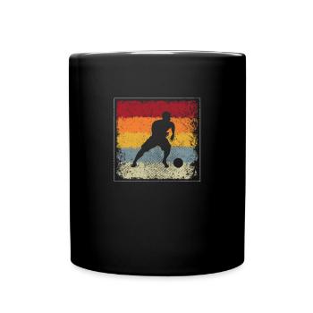 Football Rétro - Mug uni - noir - Devant