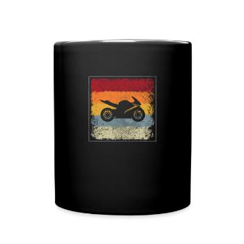 Moto Rétro - Mug uni - noir - Devant