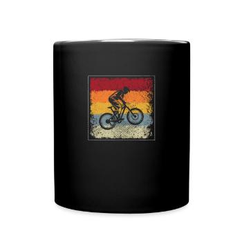 Mountain Bike Retro - Full Colour Mug - black - Front