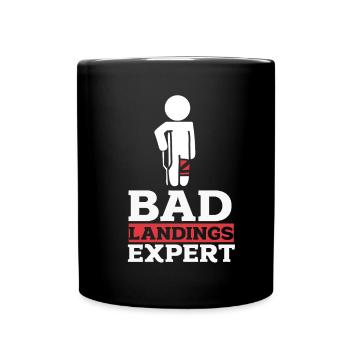 A leg joke humor gift - Full Colour Mug - black - Front