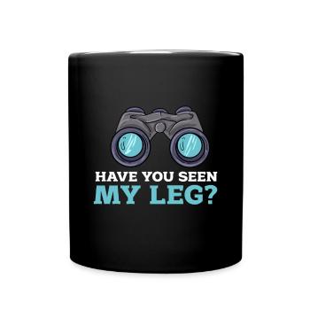 A leg joke humor gift - Full Colour Mug - black - Front