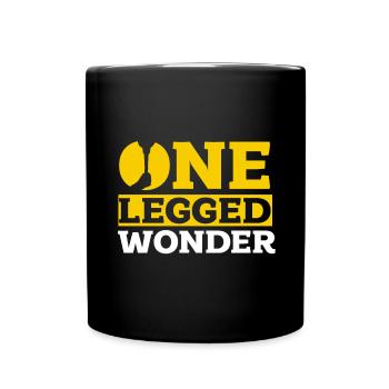A leg joke humor gift - Full Colour Mug - black - Front
