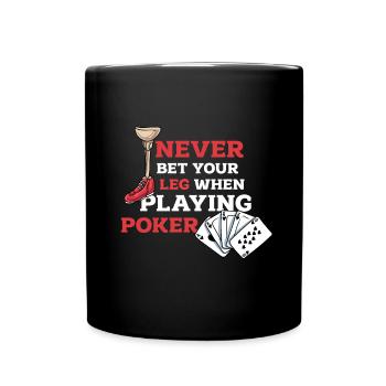 A leg joke humor gift - Full Colour Mug - black - Front