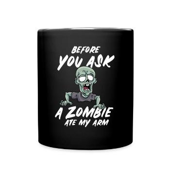A leg joke humor gift - Full Colour Mug - black - Front