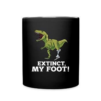 A leg joke humor gift - Full Colour Mug - black - Front