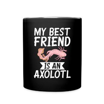 Axolotl Liebhaber Geschenke - Tasse einfarbig - Schwarz - Vorne