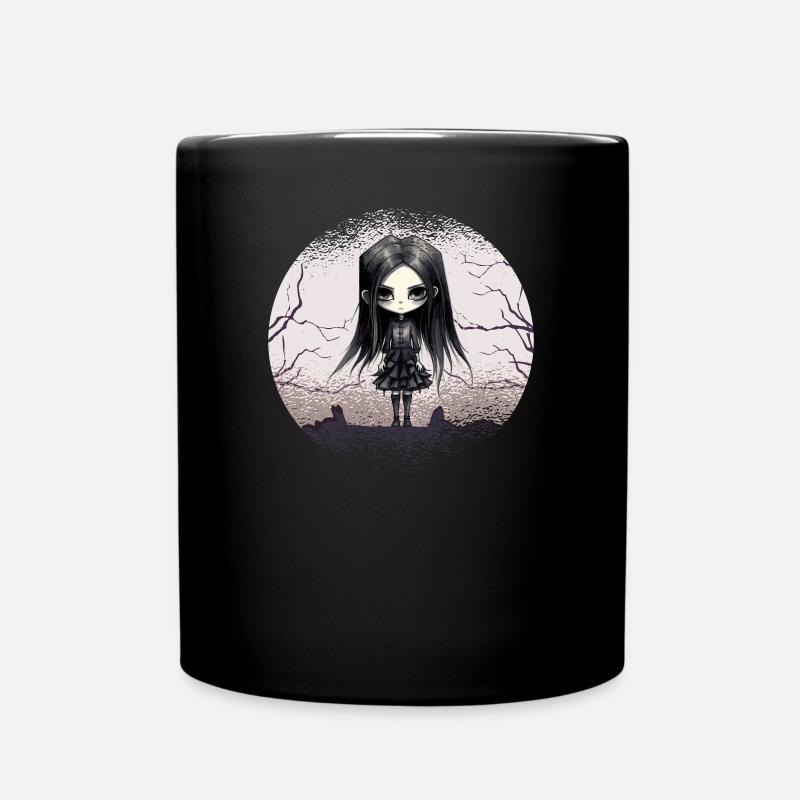 Okkult Gothic Hexen Mädchen Emo-Goth Girl - Tasse einfarbig - Schwarz