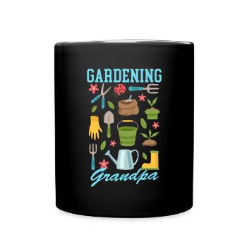 Jardin Jardinage Hobby Jardinier Grand-père Cadeau - Mug uni - noir - Devant