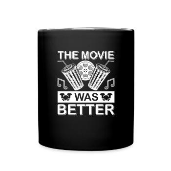 Soirée cinéma pop-corn film film amoureux films - Mug uni - noir - Devant
