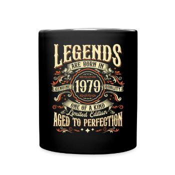 Né en 1979 Legends Vintage Anniversaire - Mug uni - noir - Devant