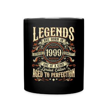 Vintage Born 1999 Legends Vintage Birthday - Full Colour Mug - black - Front