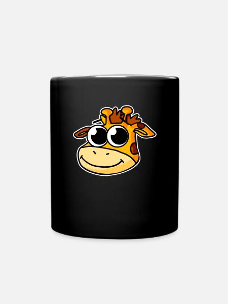 Giraffe - Full Colour Mug - black