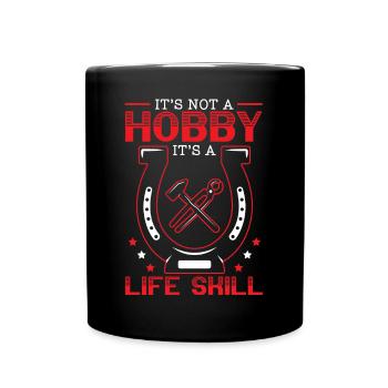 Blacksmith Hammer Metalsmith Forging Blacksmithing - Full Colour Mug - black - Front