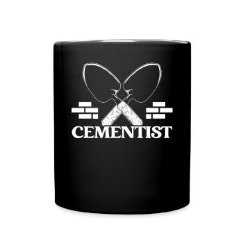 Cement Mixer Truck Driver Job Construction Worker - Full Colour Mug - black - Front