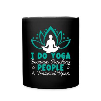 Yoga Méditation Fitness Entraînement Instructeur de yoga - Mug uni - noir - Devant